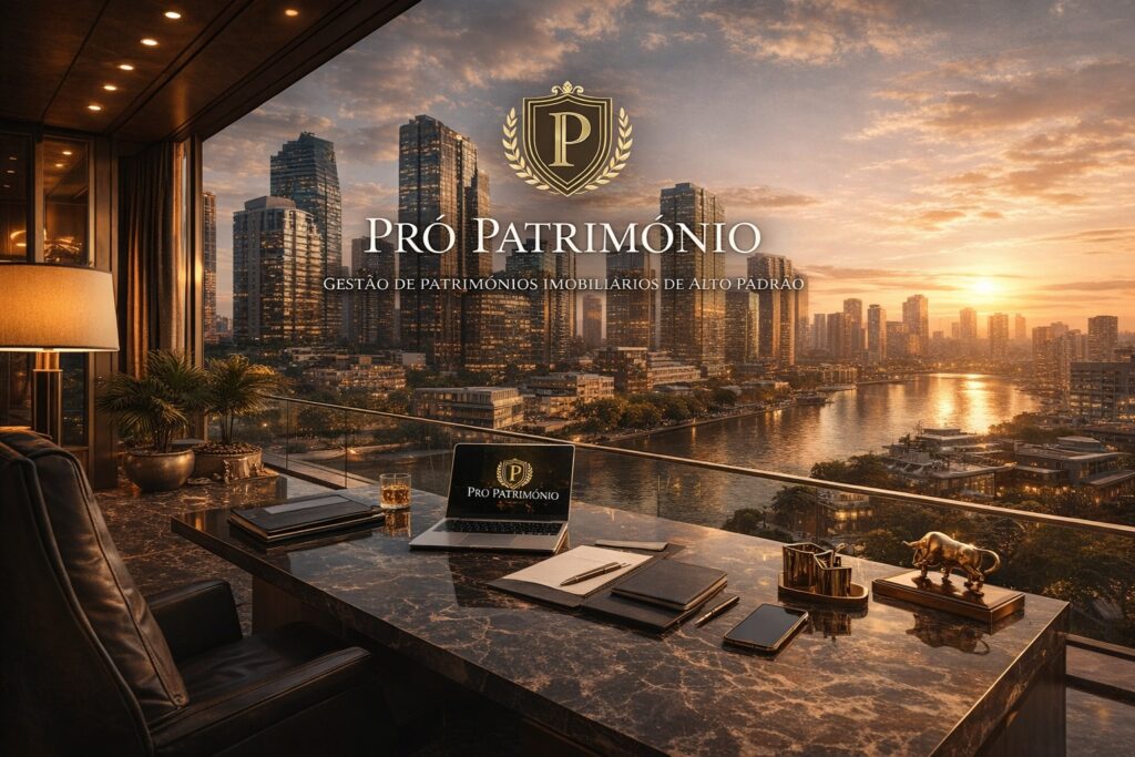 Gestão de patrimônios imobiliários de alto padrão – escritório executivo da Pró Patrimônio especializado em administração profissional de imóveis e gestão patrimonial imobiliária.